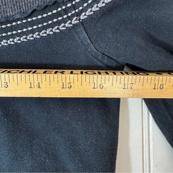 Lululemon Jacket Women’s 8 Black Full Zip Hoodie Remix Scuba Fair Isle Yoga - Picture 5 of 13